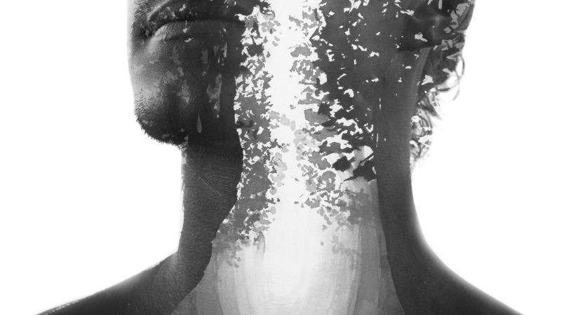 Paintography.,Portrait,Combined,With,Hand,Drawn,Ink