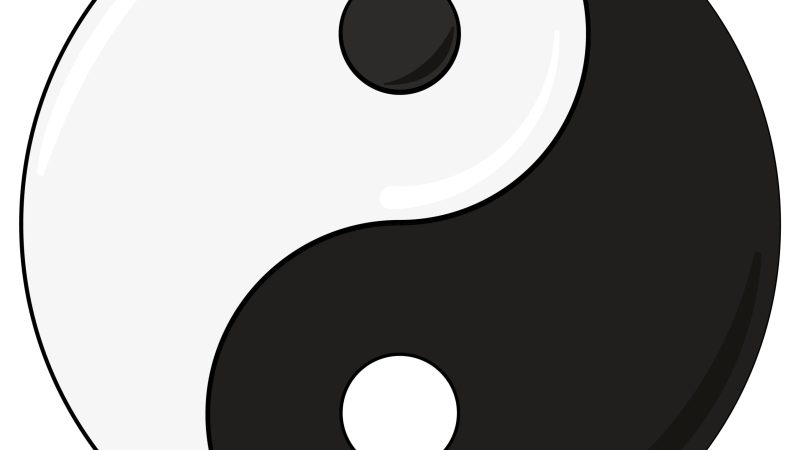 Black,And,White,Yin-yang,Symbol,Illustration.